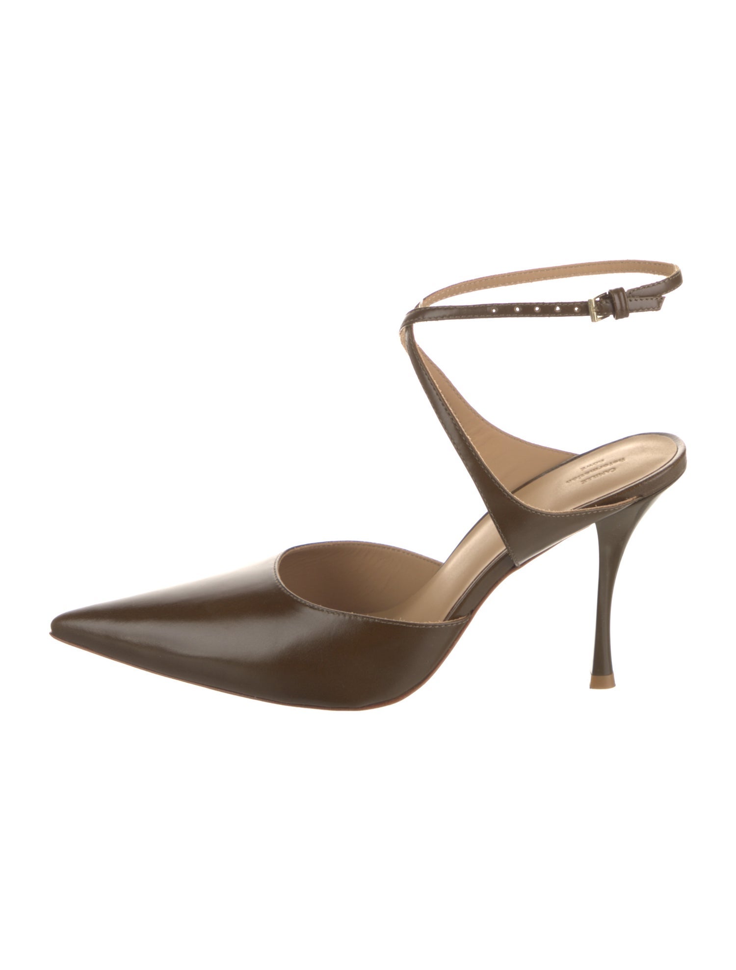 Reformation Leather Slingback Pumps