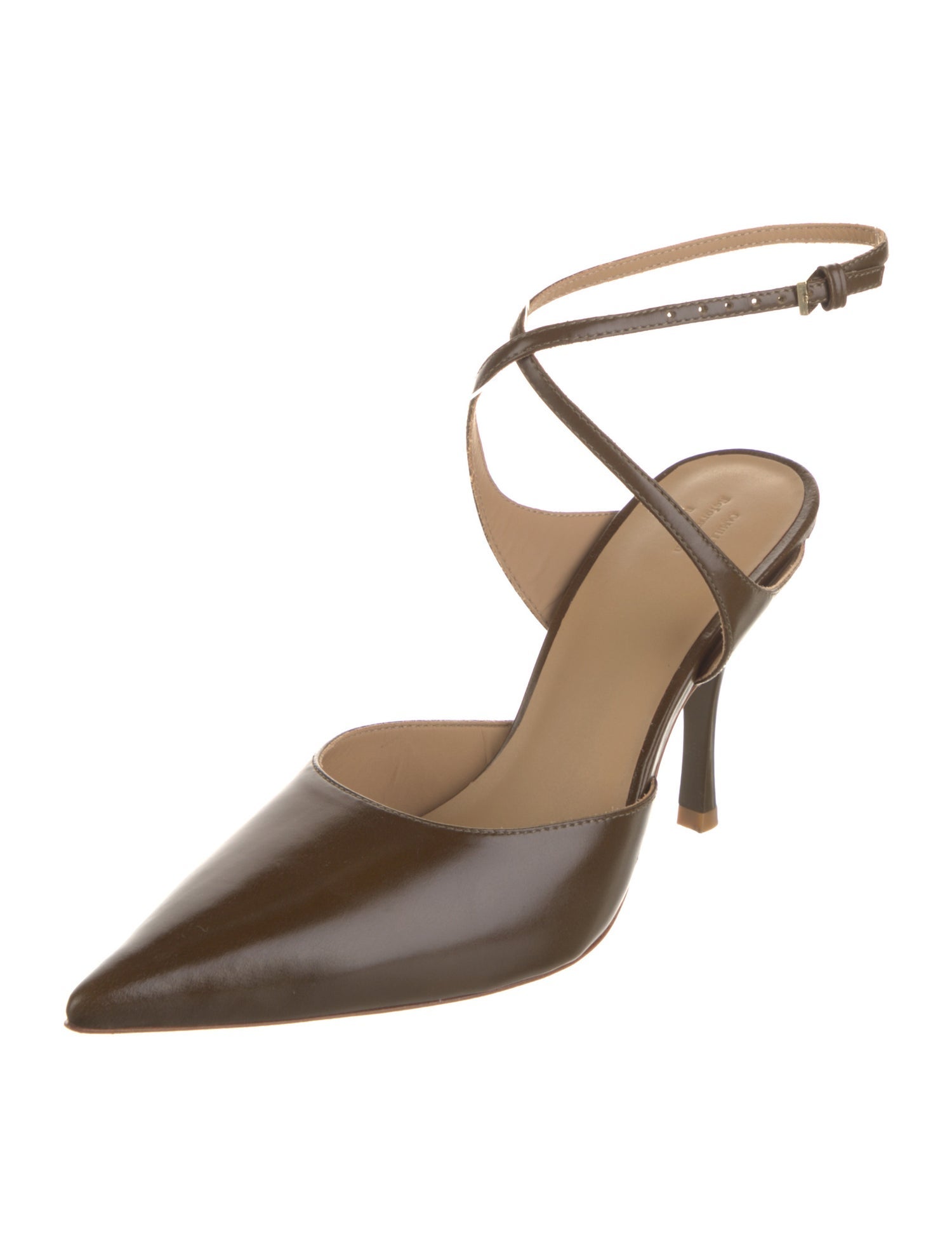 Reformation Leather Slingback Pumps