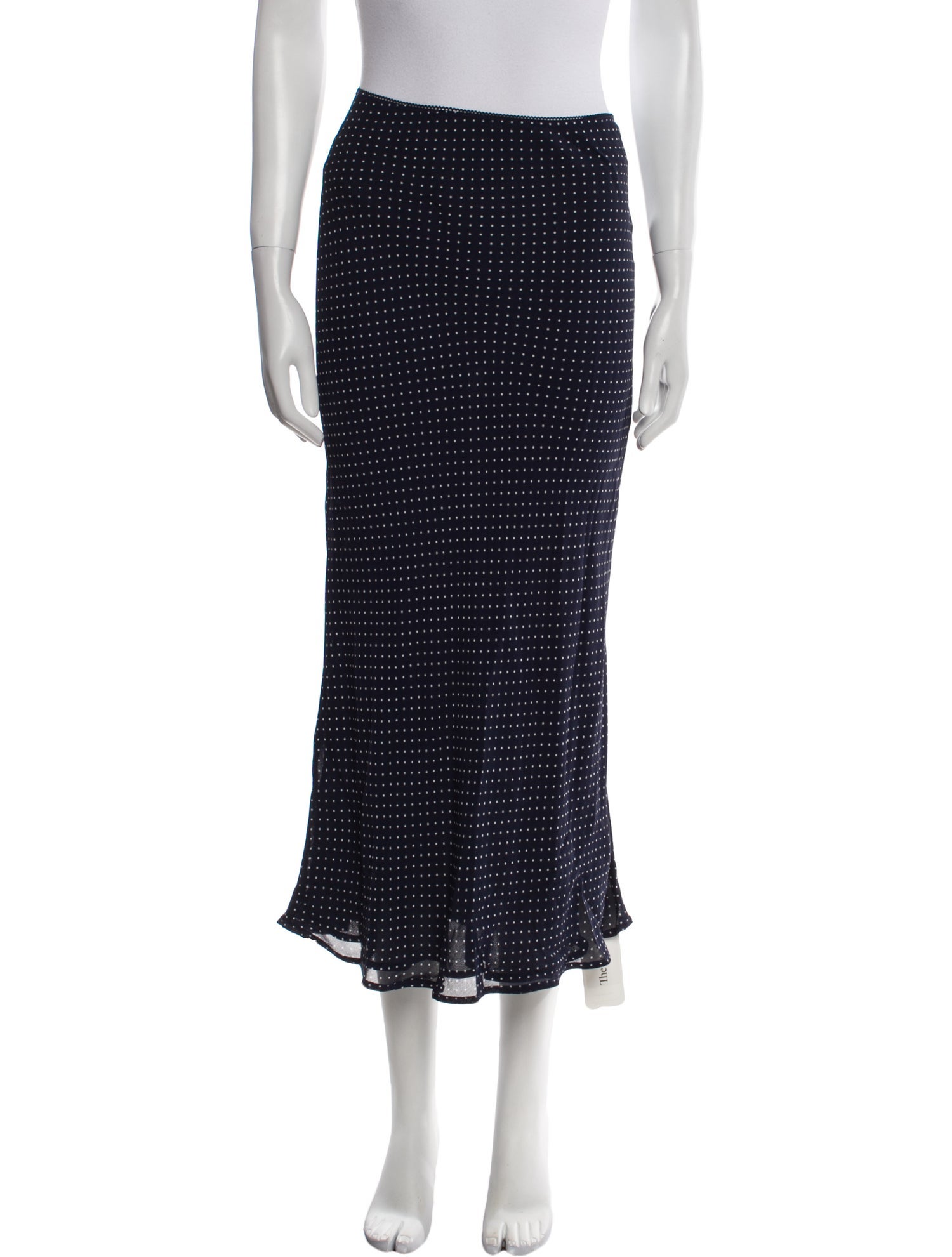 Reformation Polka Dot Print Midi Length Skirt