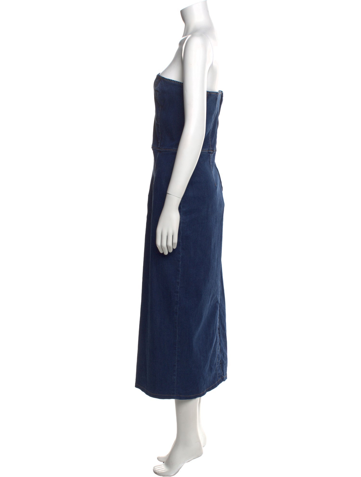 Reformation Strapless Midi Length Dress