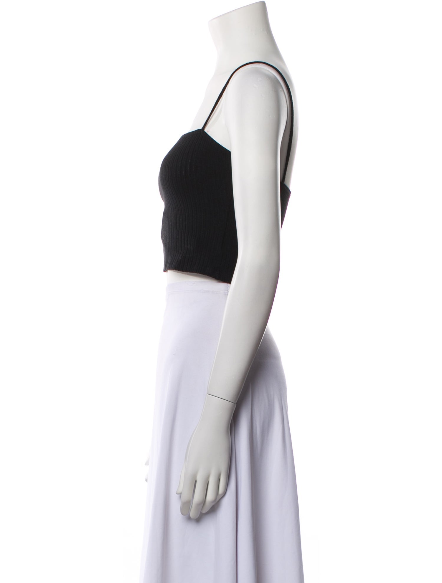 Reformation Square Neckline Sleeveless Crop Top