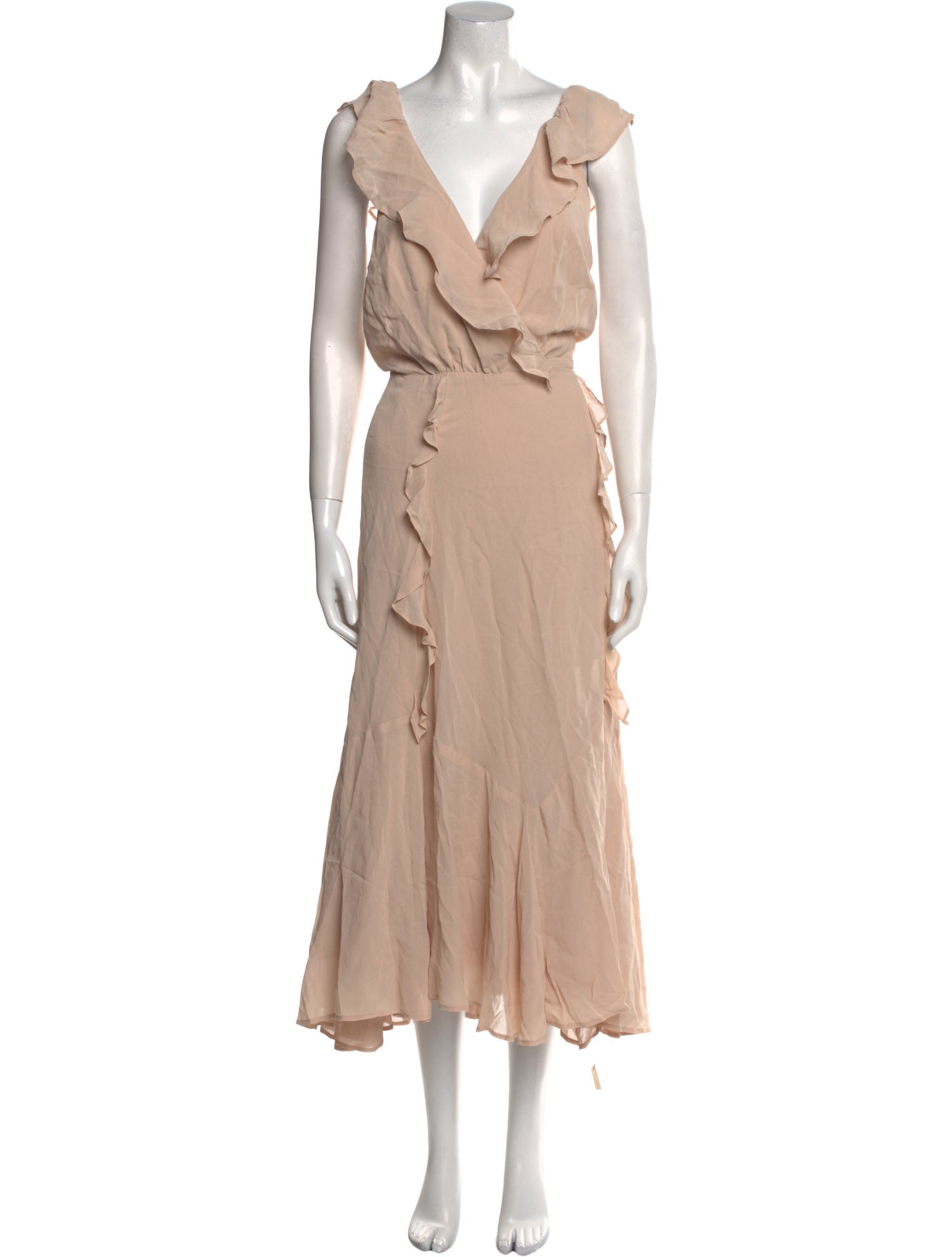 Reformation V-Neck Midi Length Dress w/ Tags