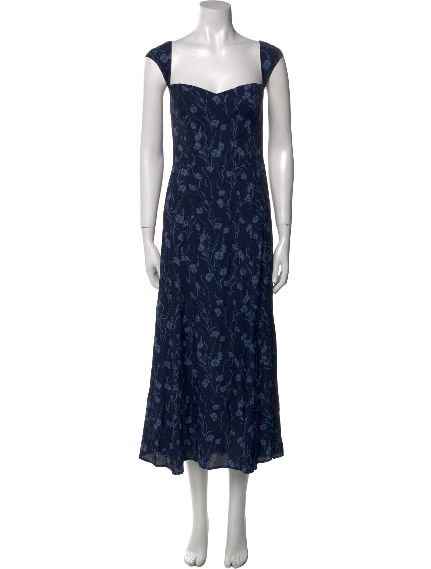 Reformation Floral Print Long Dress