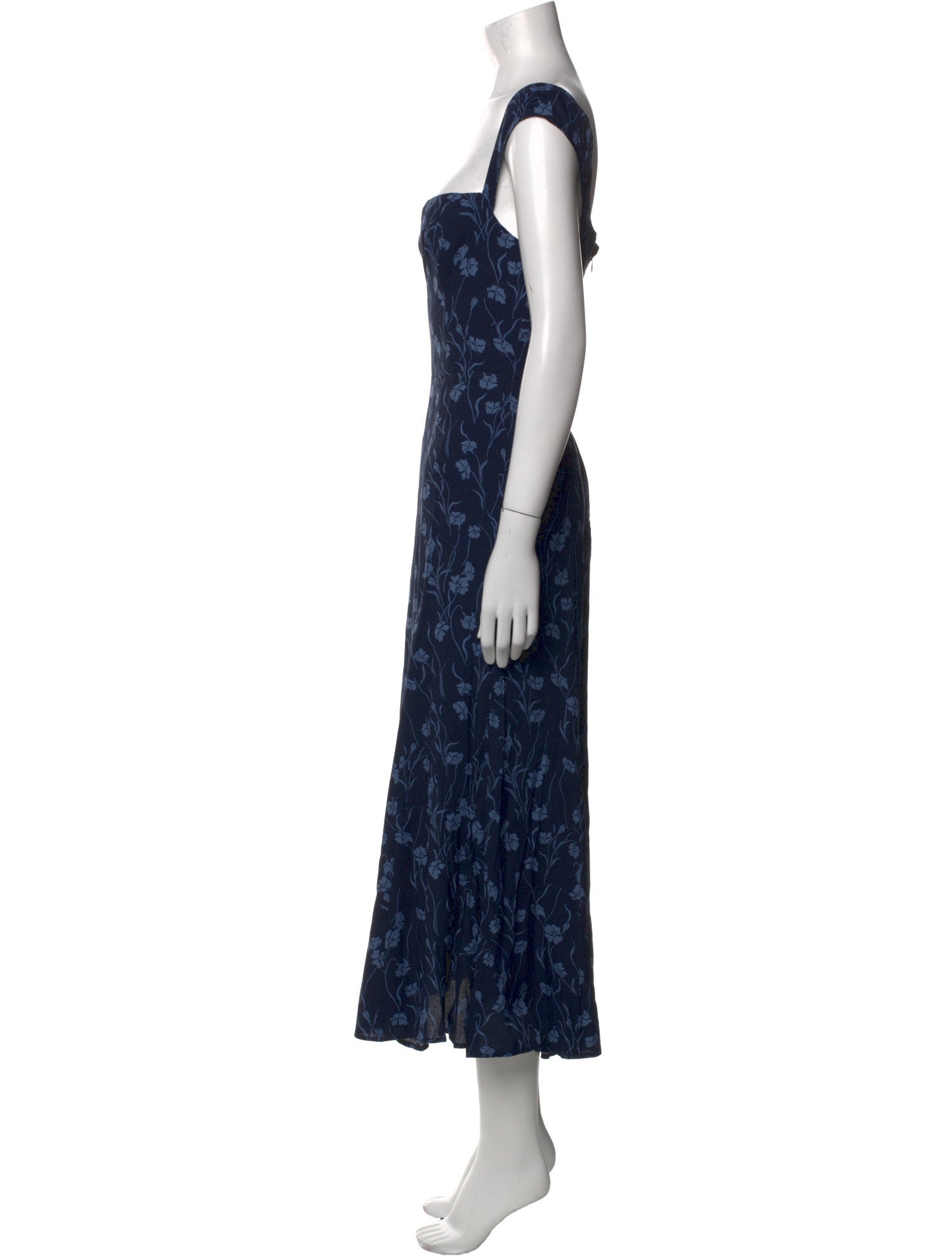 Reformation Floral Print Long Dress