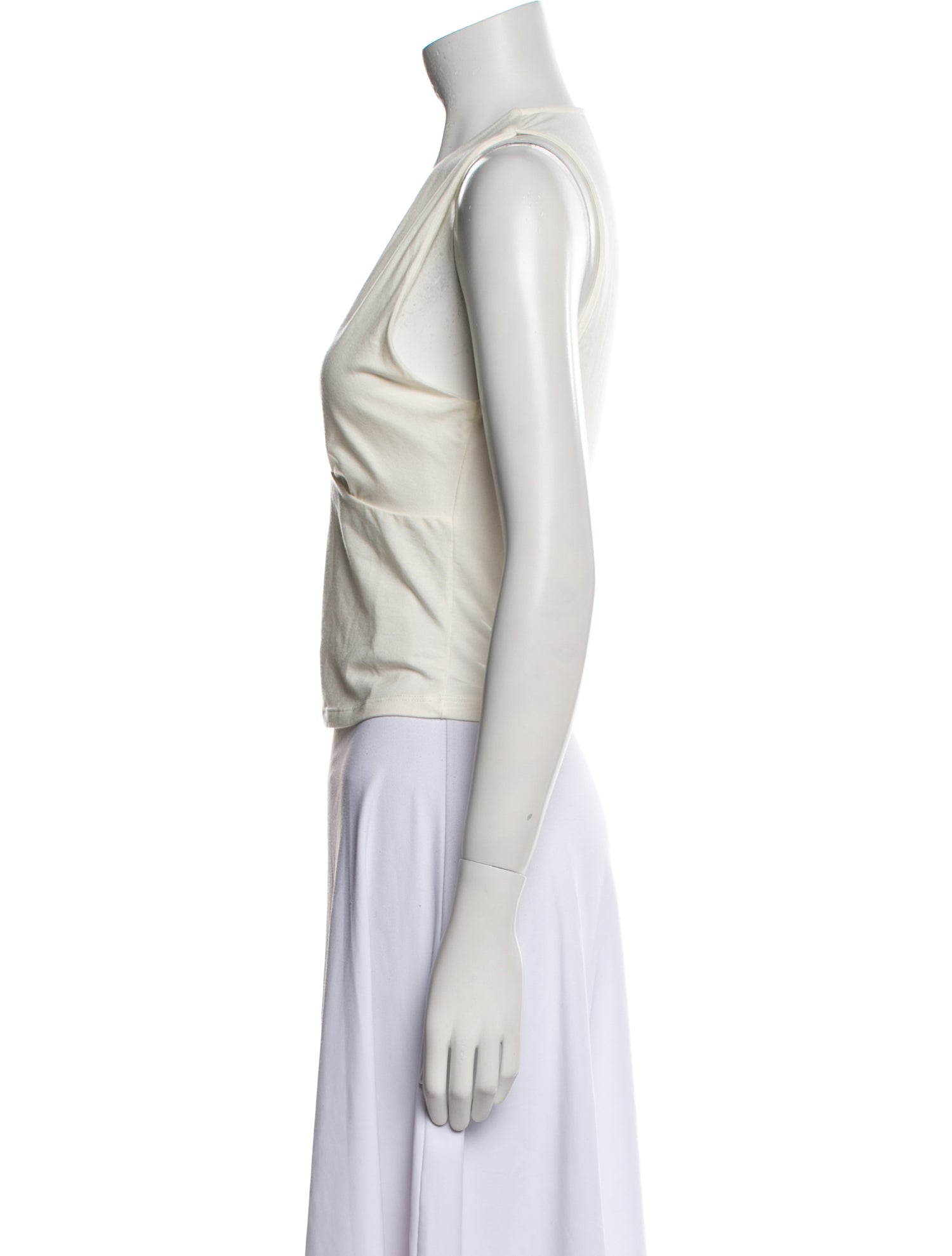 Reformation V-Neck Sleeveless Crop Top