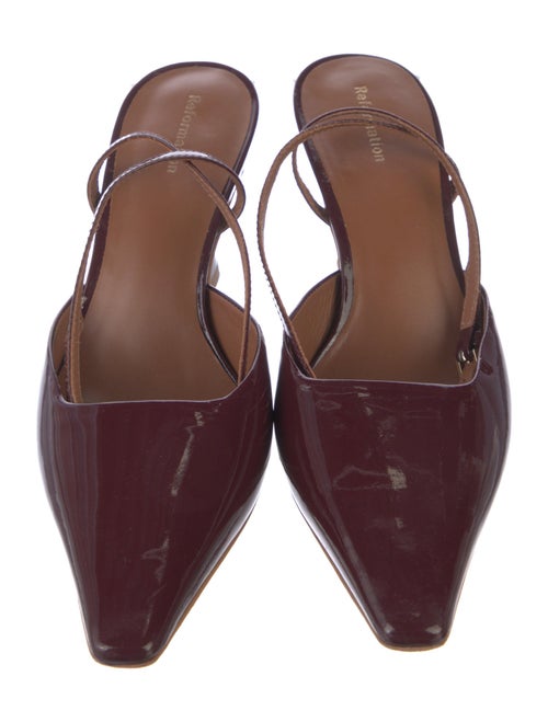 Reformation Patent Leather Sandals