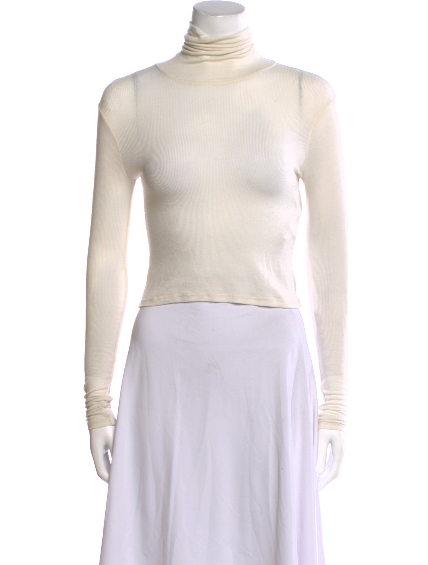 Reformation Turtleneck Long Sleeve Crop Top