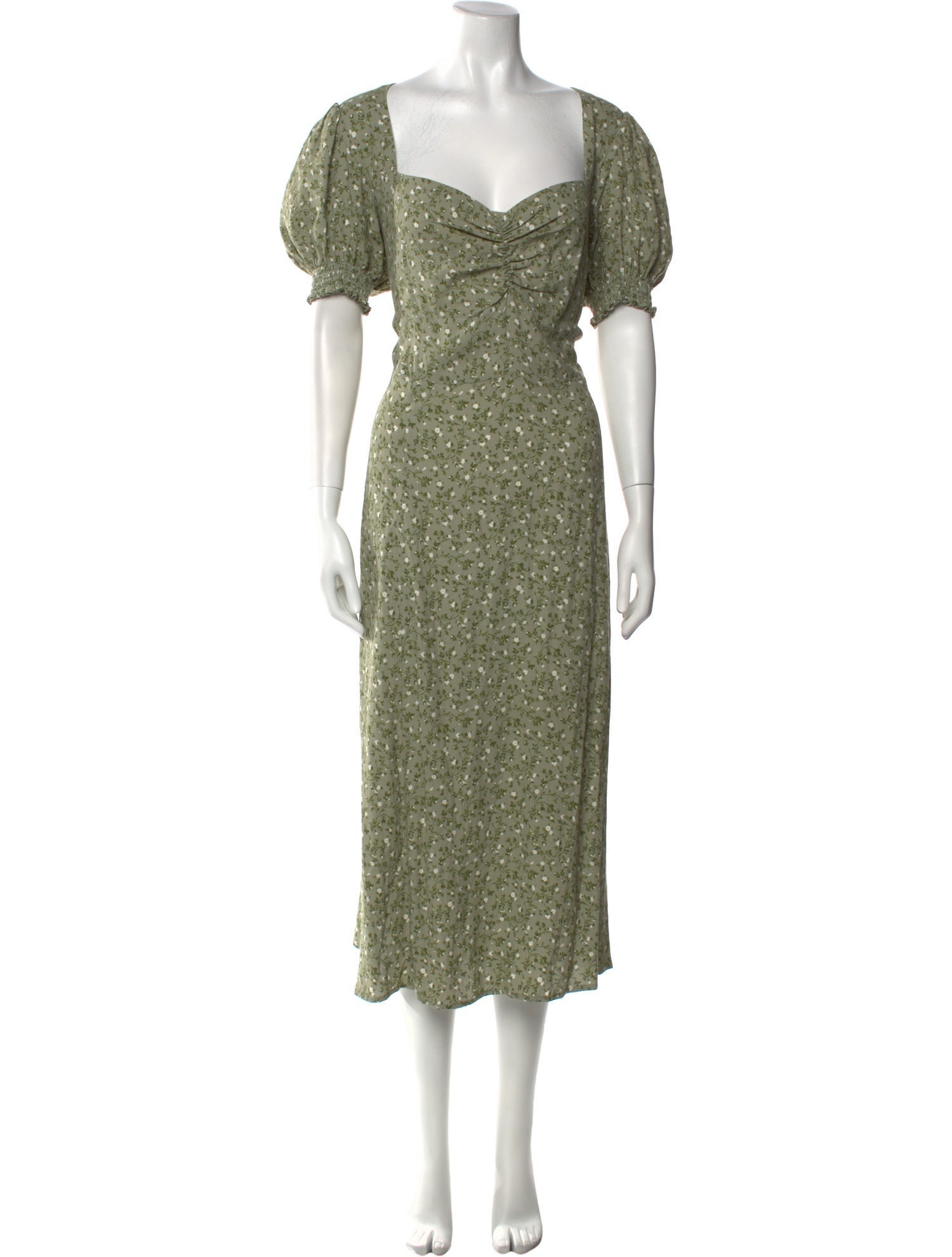 Reformation Square Neckline Long Dress