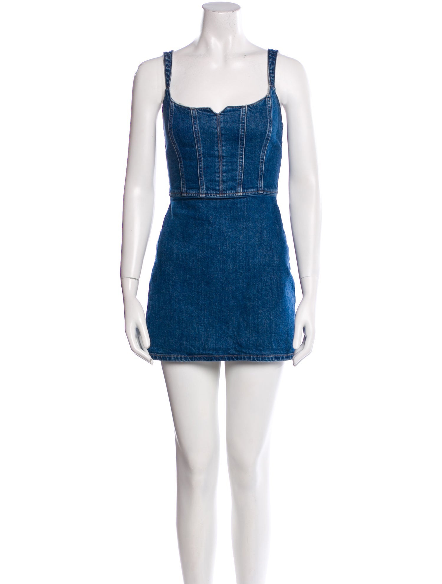 Reformation Square Neckline Mini Dress