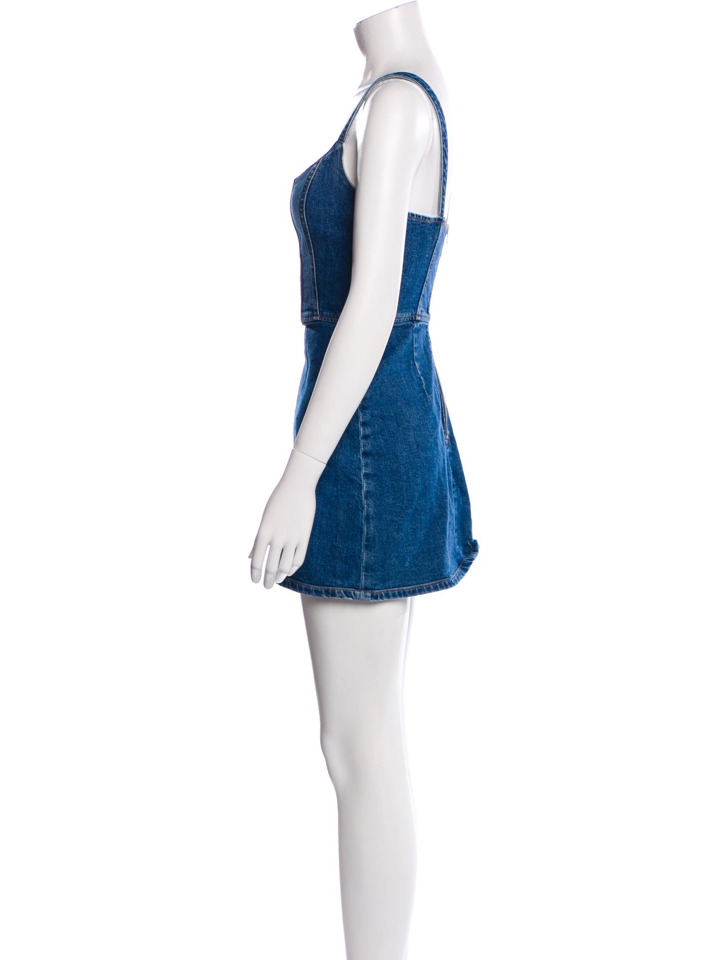 Reformation Square Neckline Mini Dress