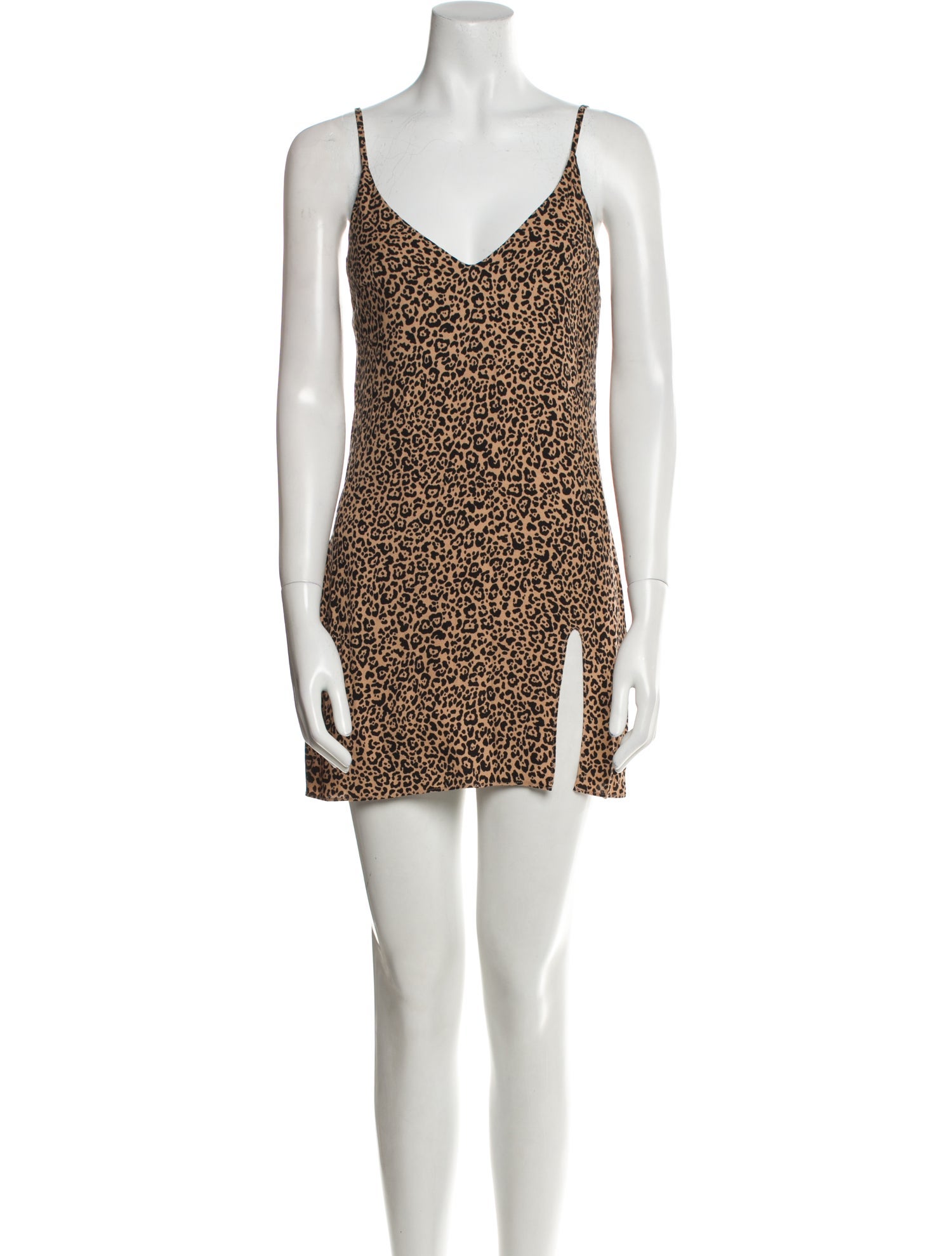 Reformation Animal Print Mini Dress