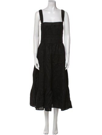 Reformation Linen Midi Length Dress
