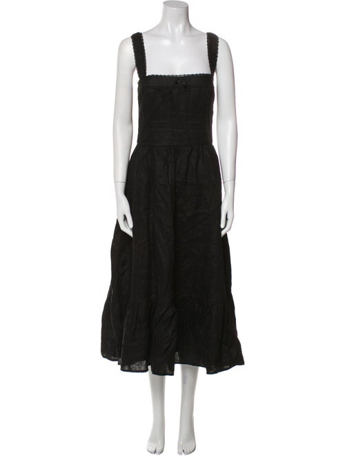 Reformation Linen Midi Length Dress