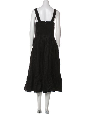 Reformation Linen Midi Length Dress