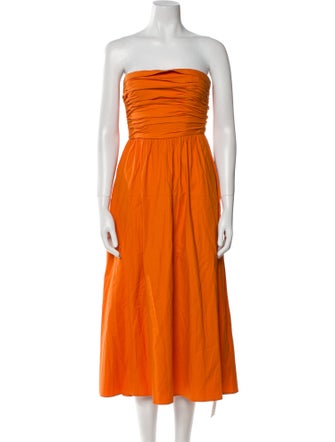 Reformation Strapless Midi Length Dress