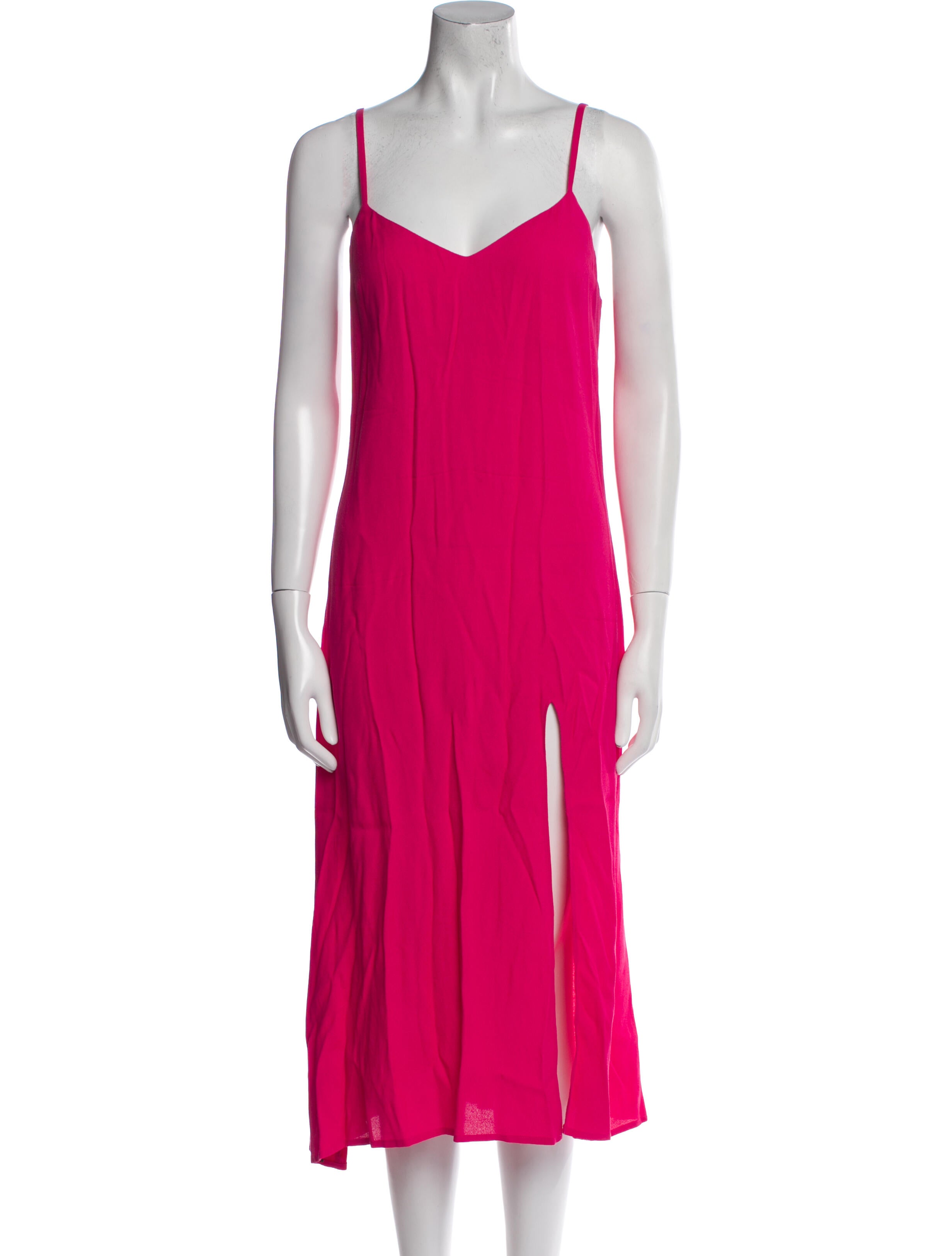 Reformation V-Neck Midi Length Dress