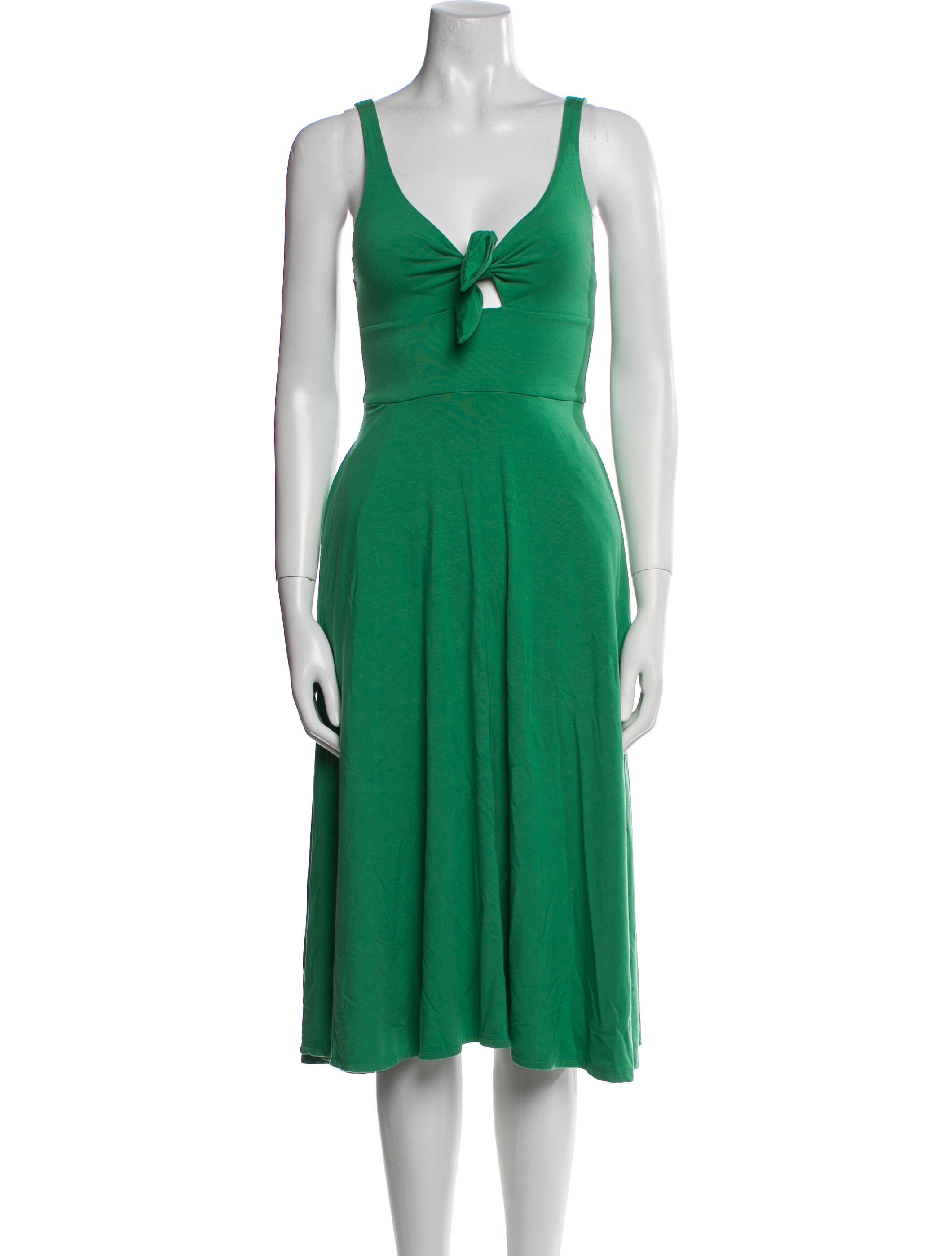 Reformation V-Neck Midi Length Dress