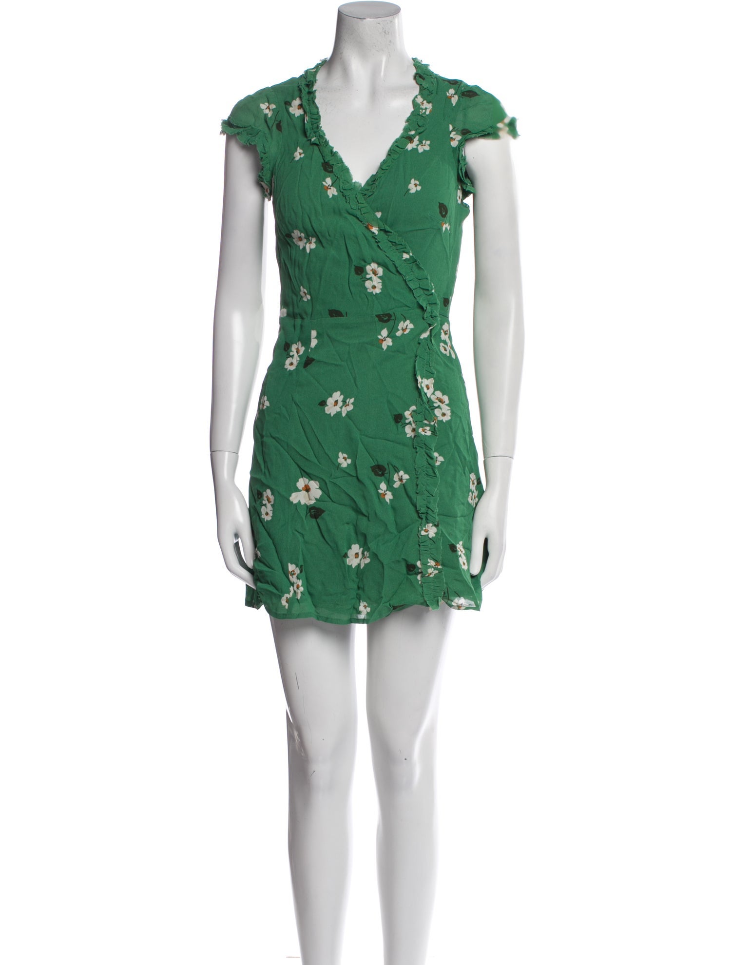 Reformation Floral Print Mini Dress