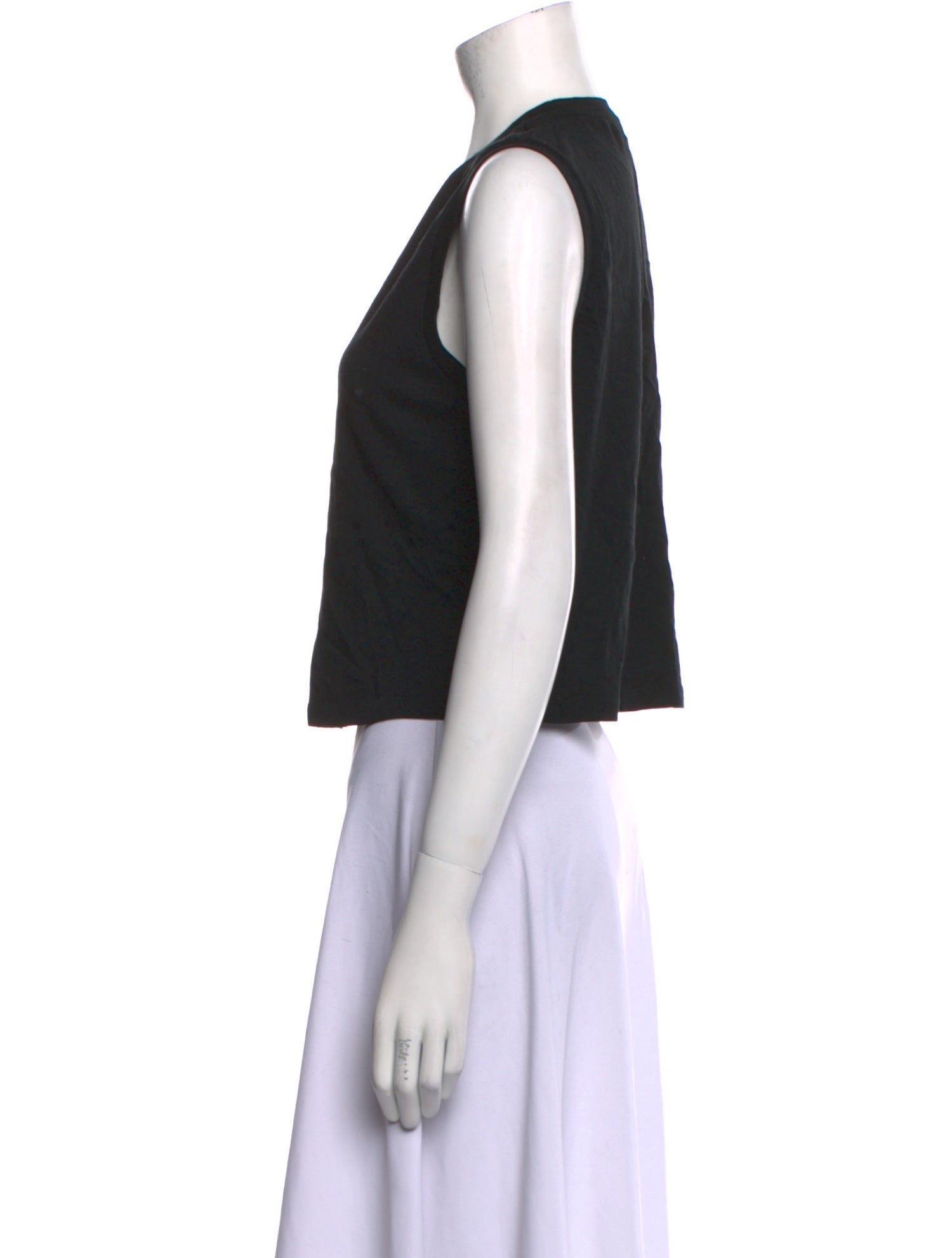 Reformation Crew Neck Sleeveless Crop Top