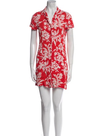 Reformation Floral Print Mini Dress