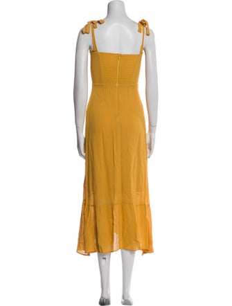 Reformation Square Neckline Long Dress