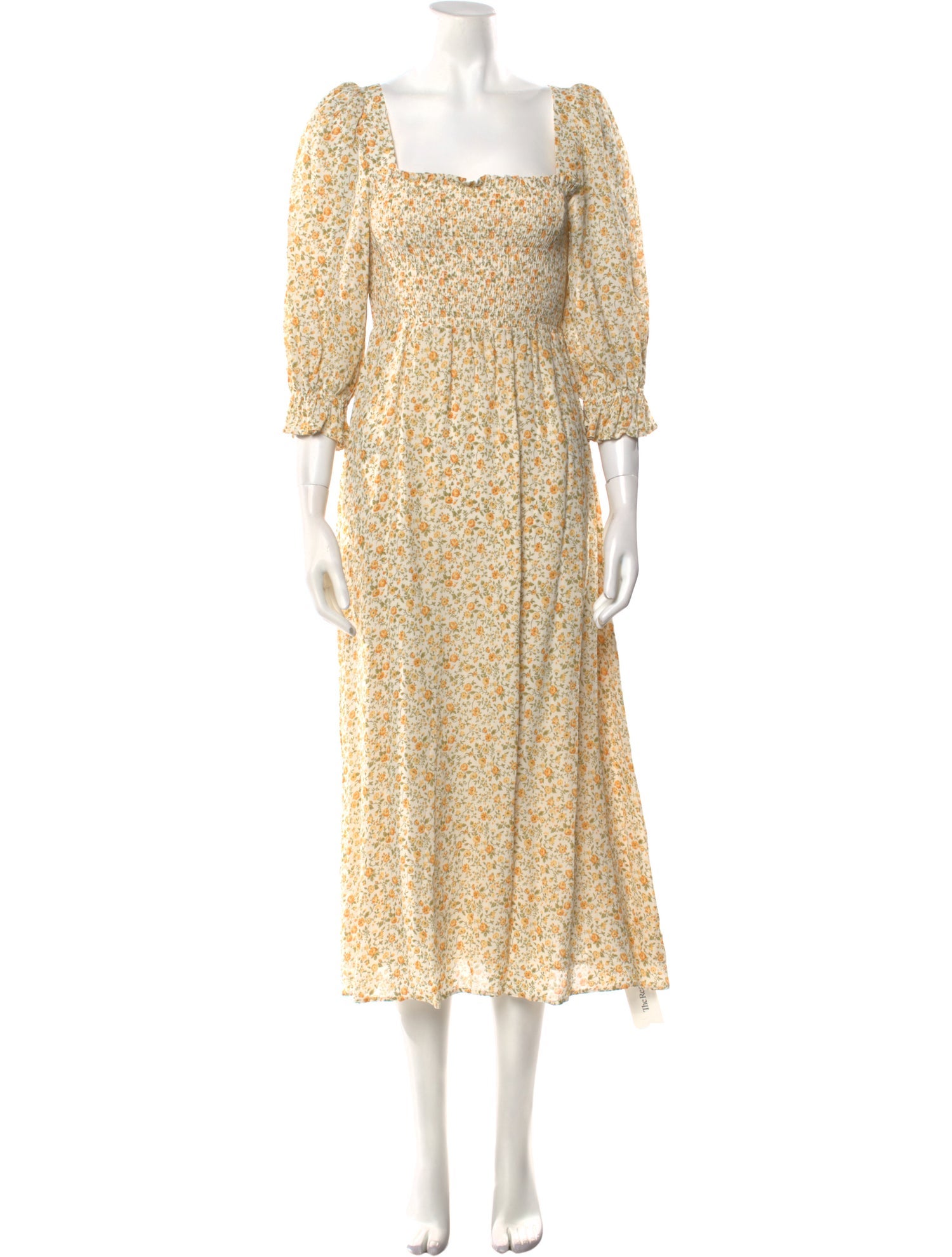 Reformation Floral Print Long Dress