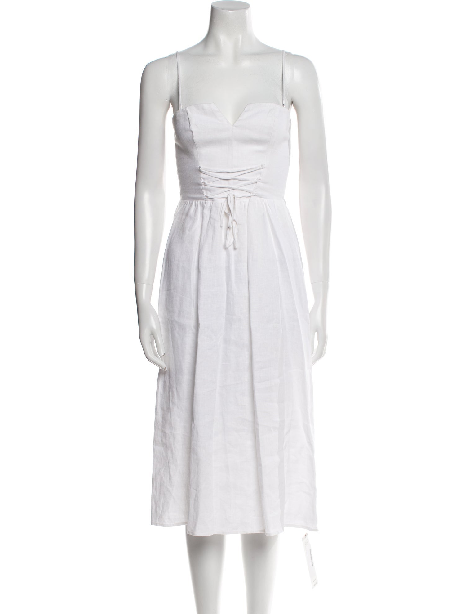 Reformation Linen Midi Length Dress