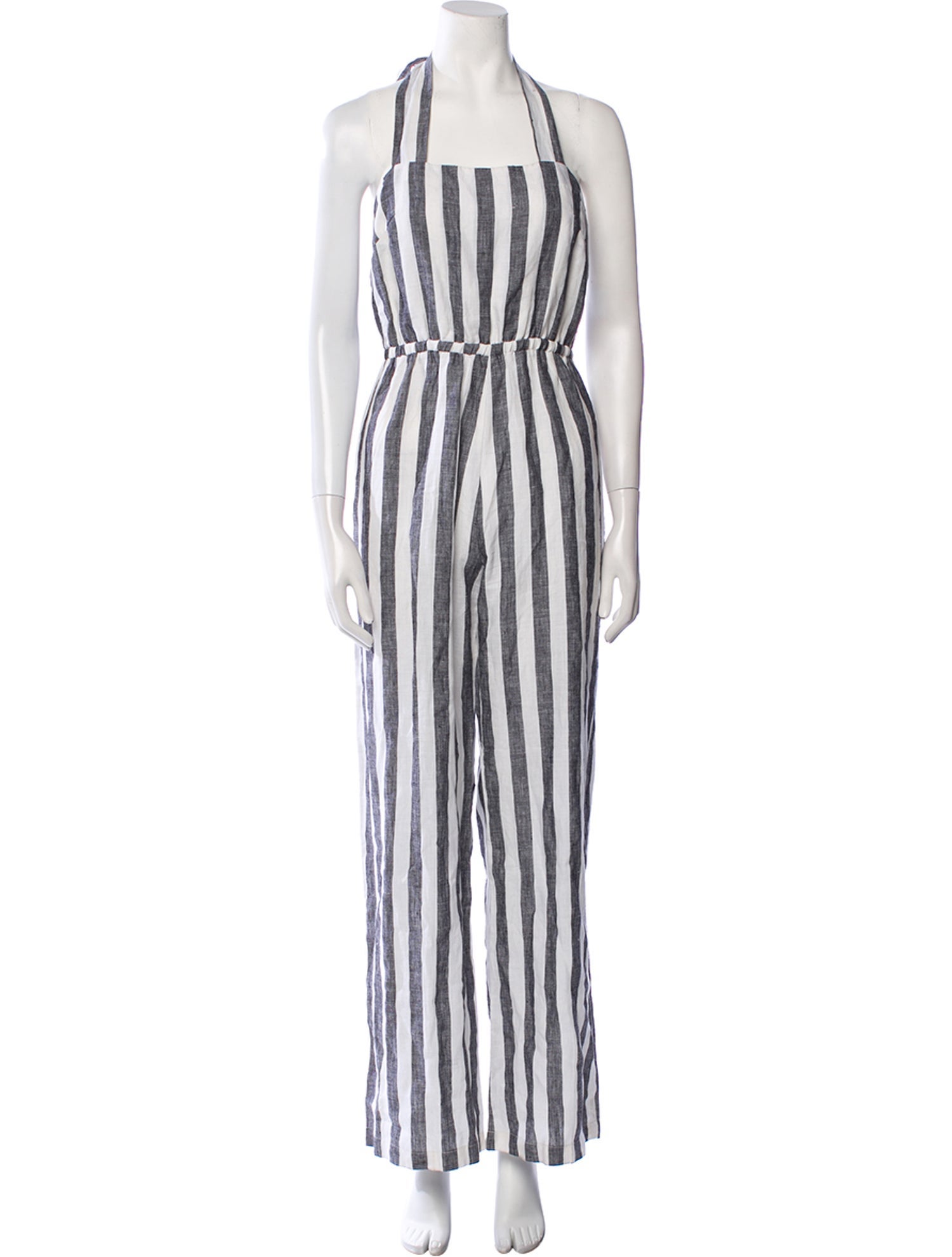 Reformation Striped Halterneck Jumpsuit