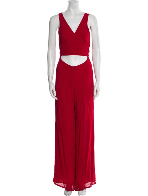 Reformation V-Neck Jumpsuit