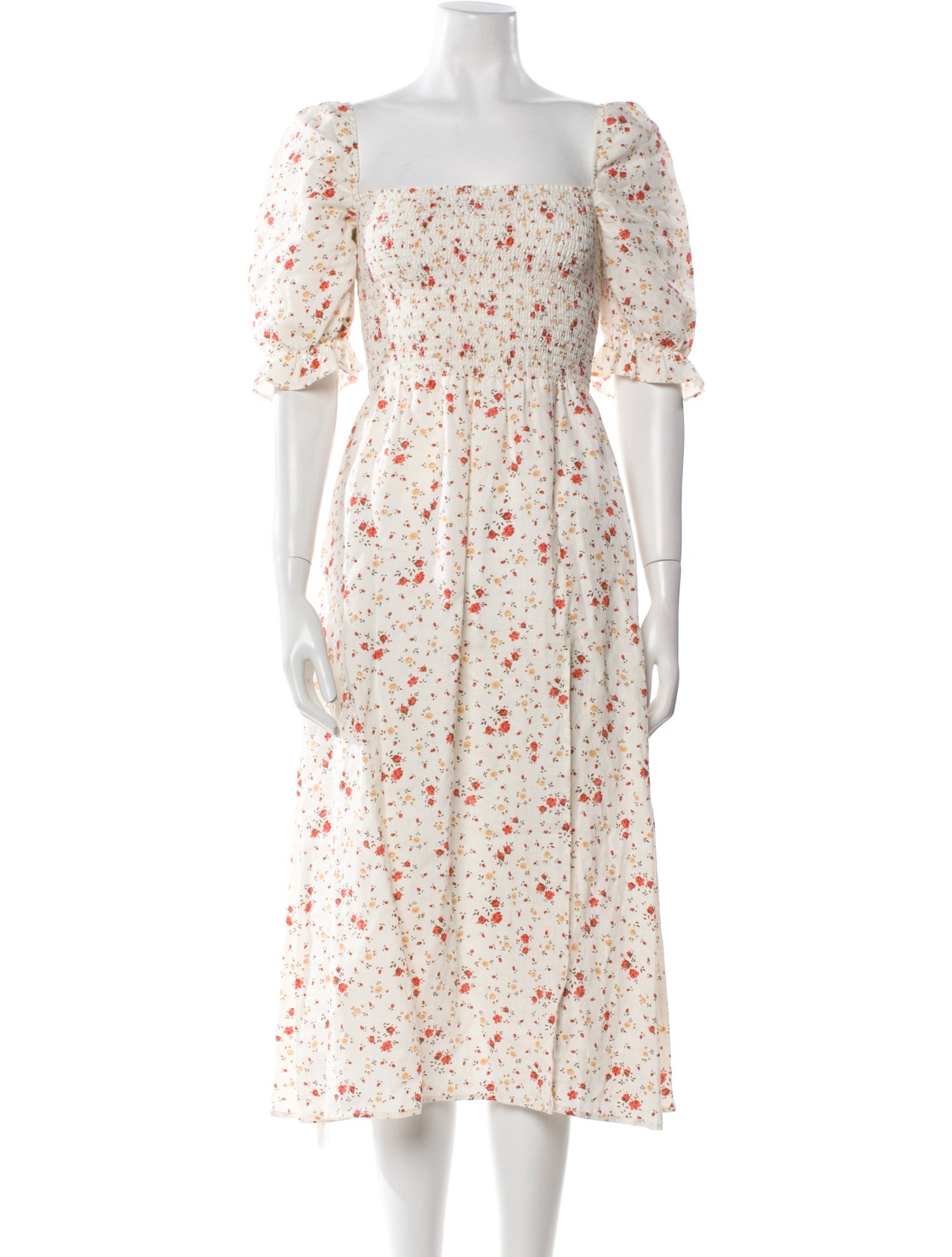 Reformation Linen Midi Length Dress