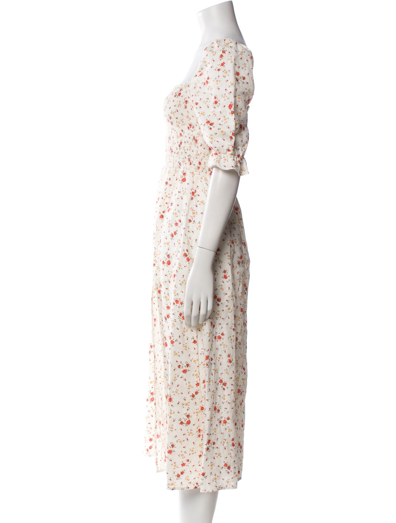 Reformation Linen Midi Length Dress