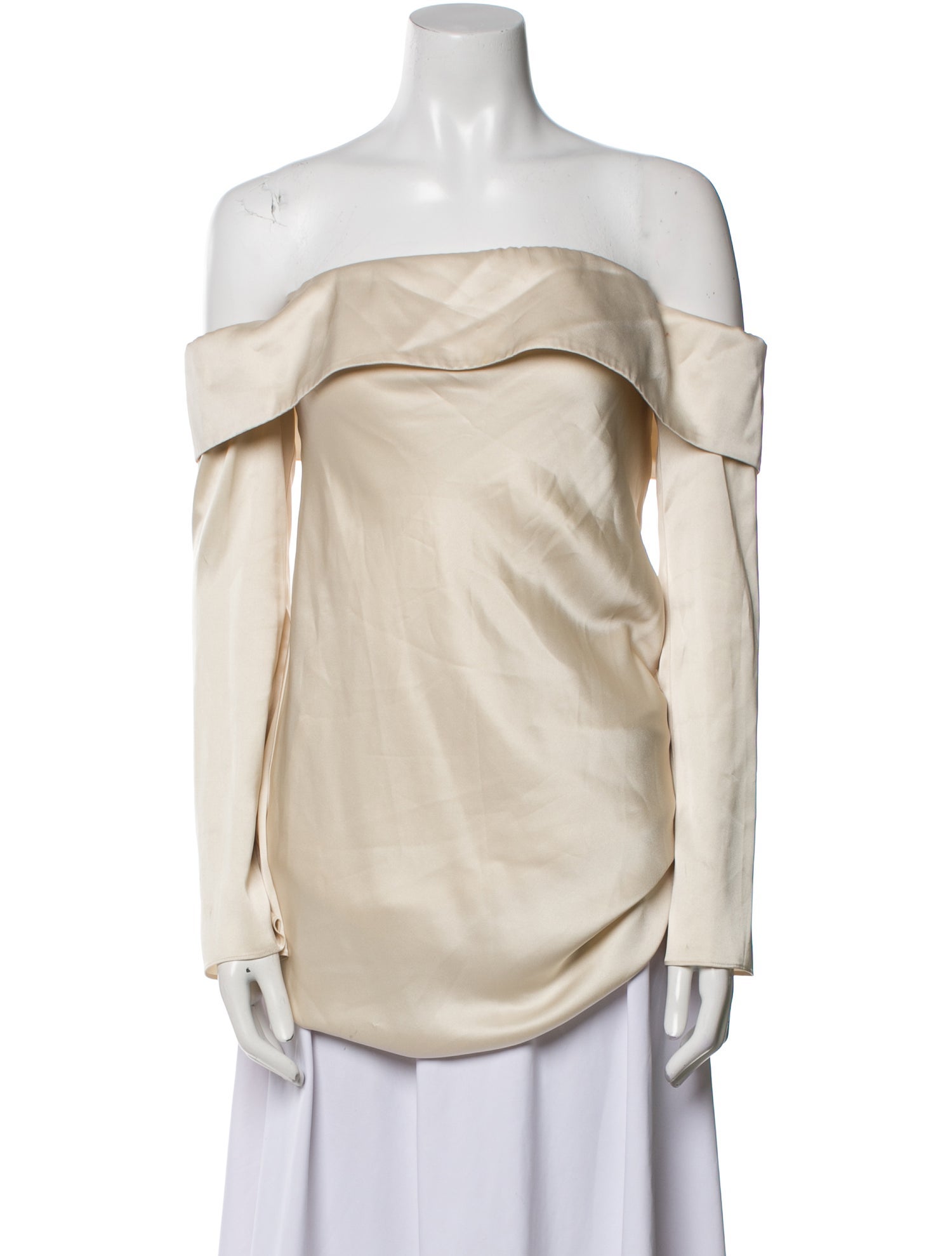 Reformation Off-The-Shoulder Long Sleeve Blouse