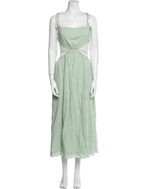 Reformation Square Neckline Long Dress