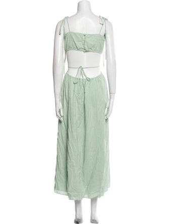 Reformation Square Neckline Long Dress