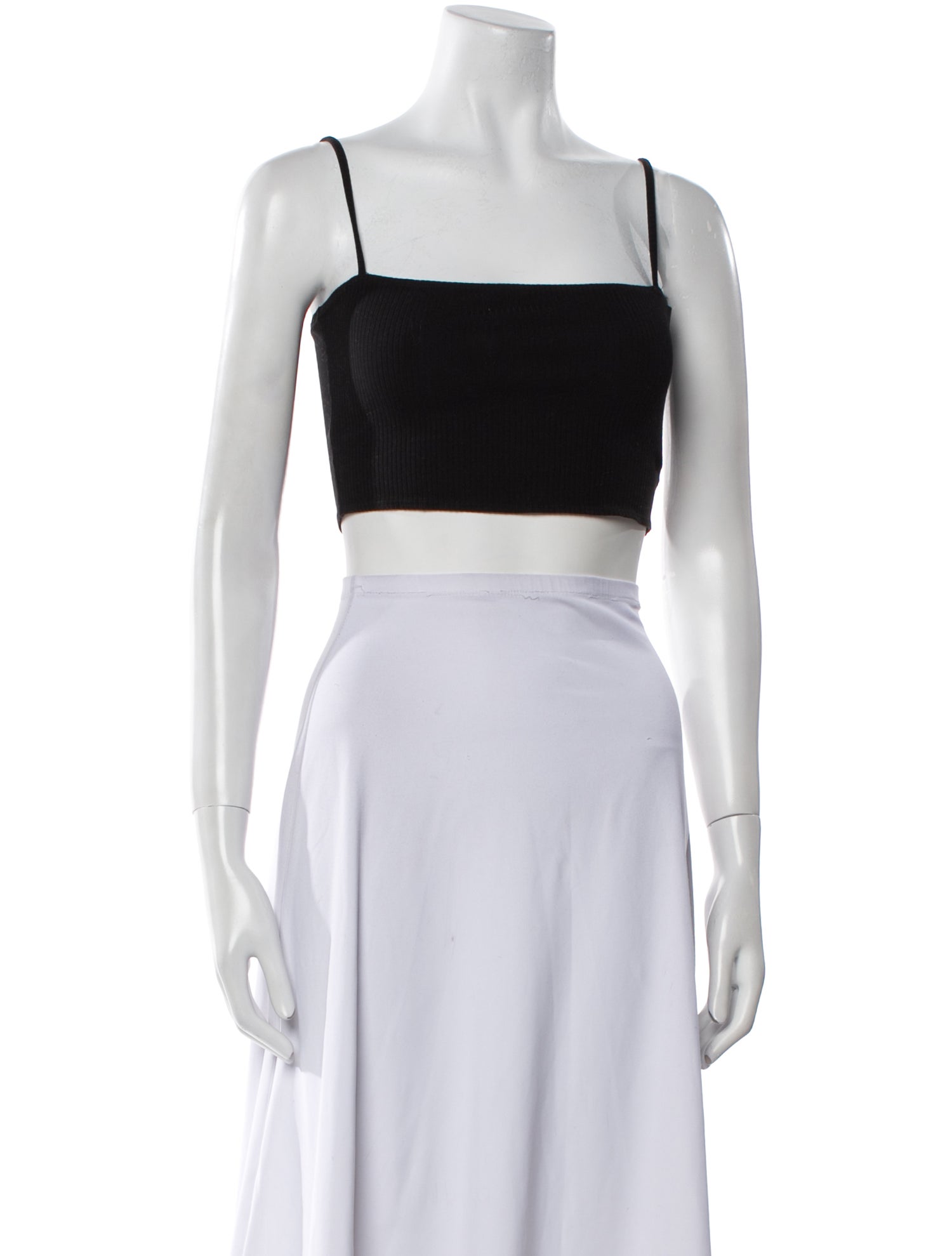Reformation Square Neckline Sleeveless Crop Top
