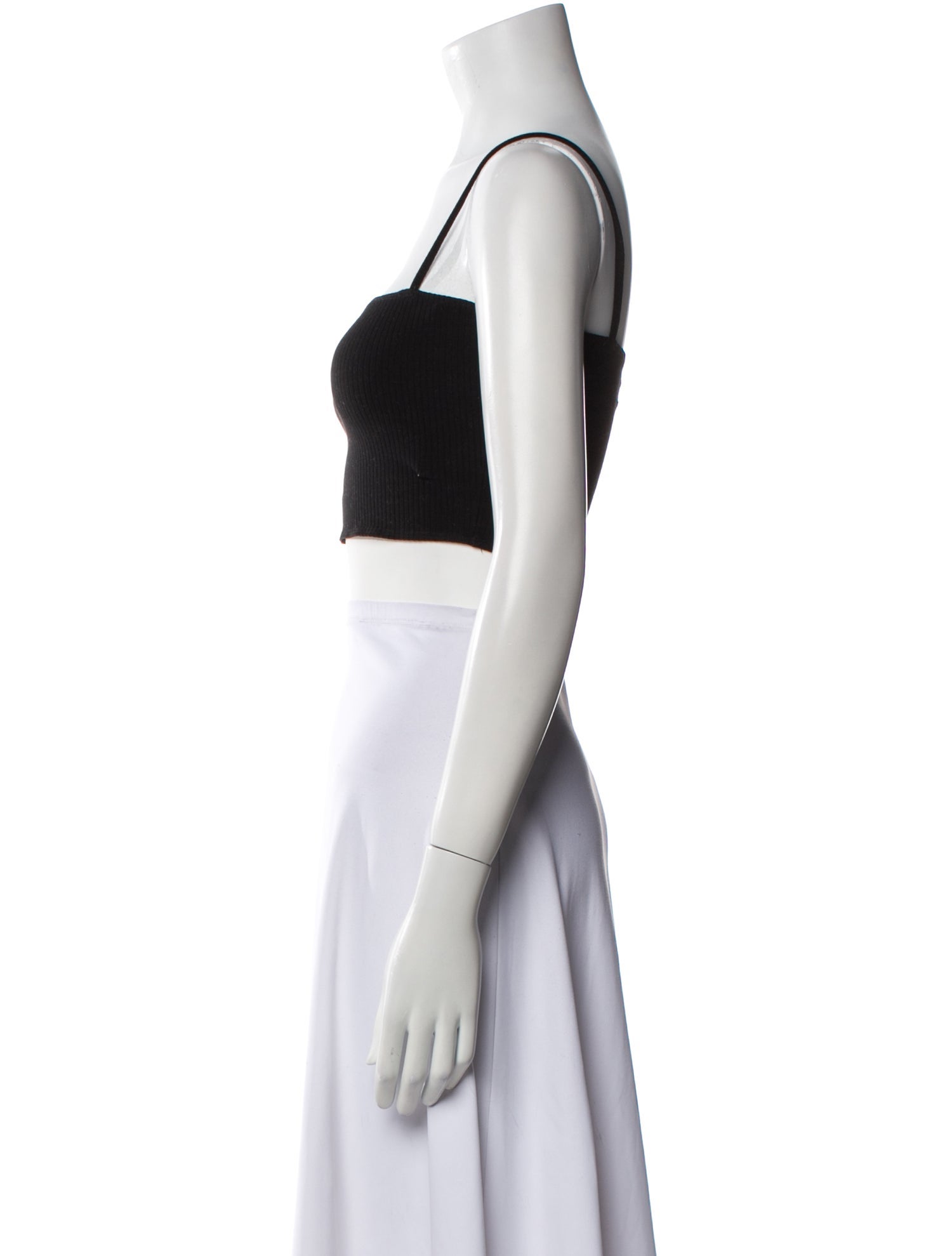 Reformation Square Neckline Sleeveless Crop Top