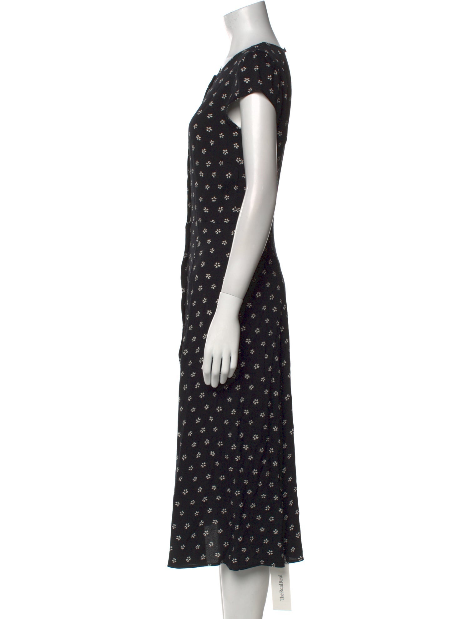 Reformation Floral Print Midi Length Dress