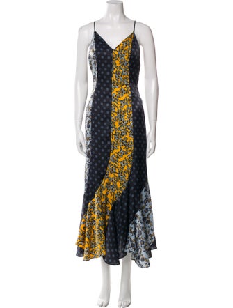 Reformation Silk Knee-Length Dress