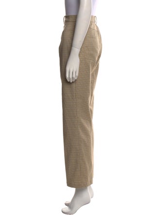 Reformation Plaid Print Straight Leg Pants