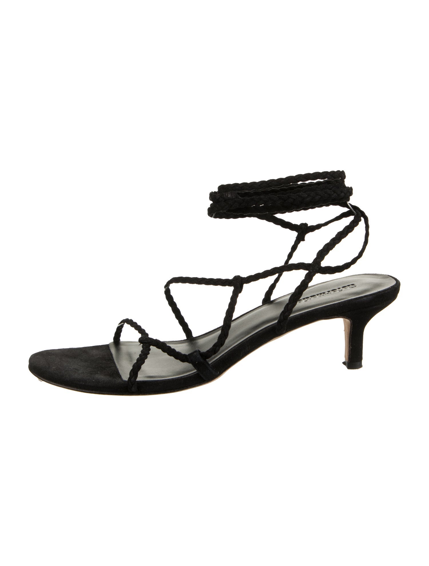 Reformation Suede Braided Accents Sandals