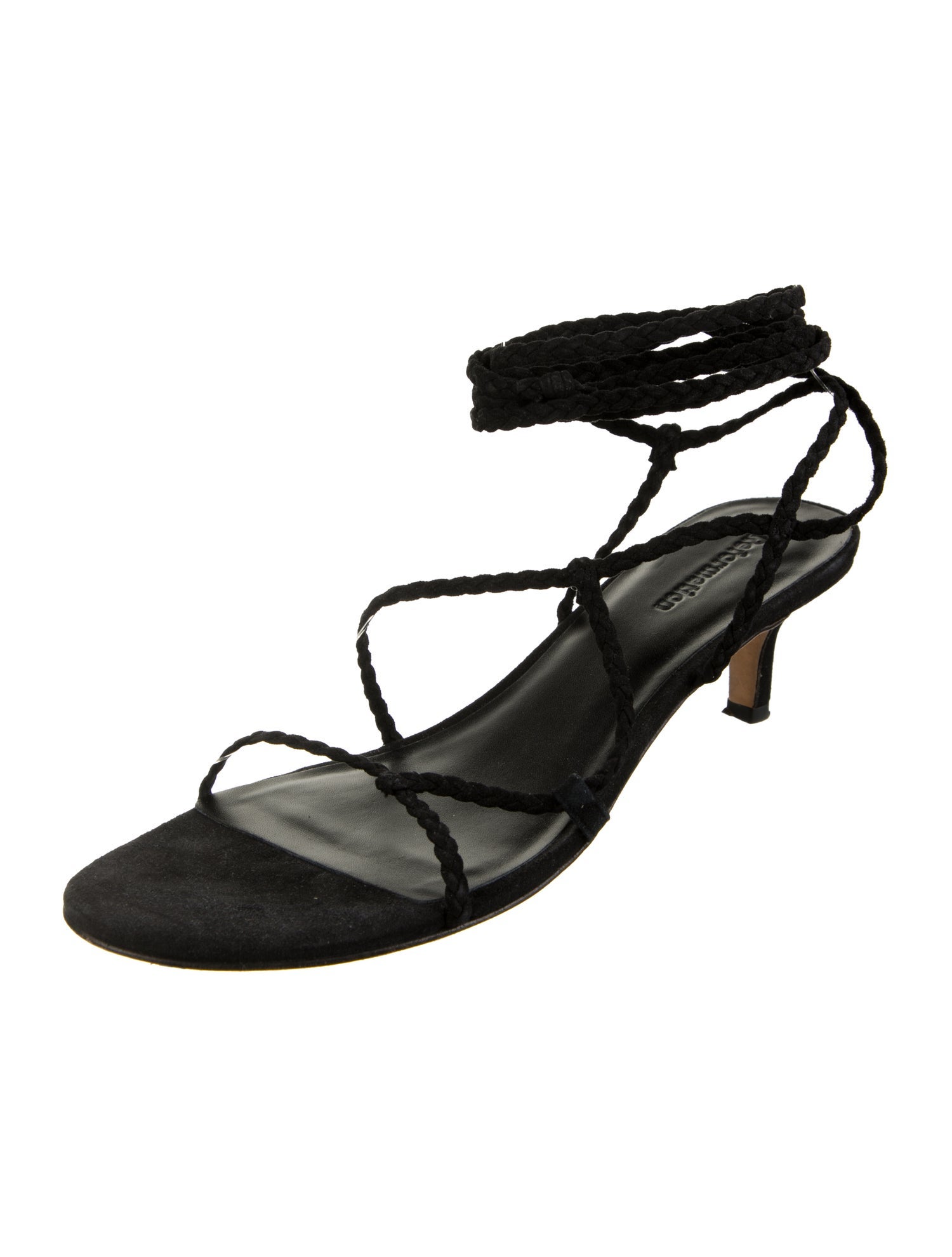 Reformation Suede Braided Accents Sandals