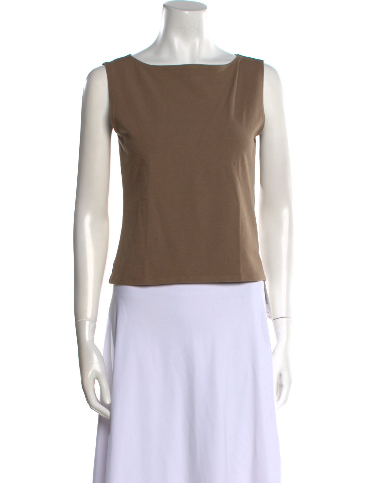 Reformation Bateau Neckline Sleeveless Top