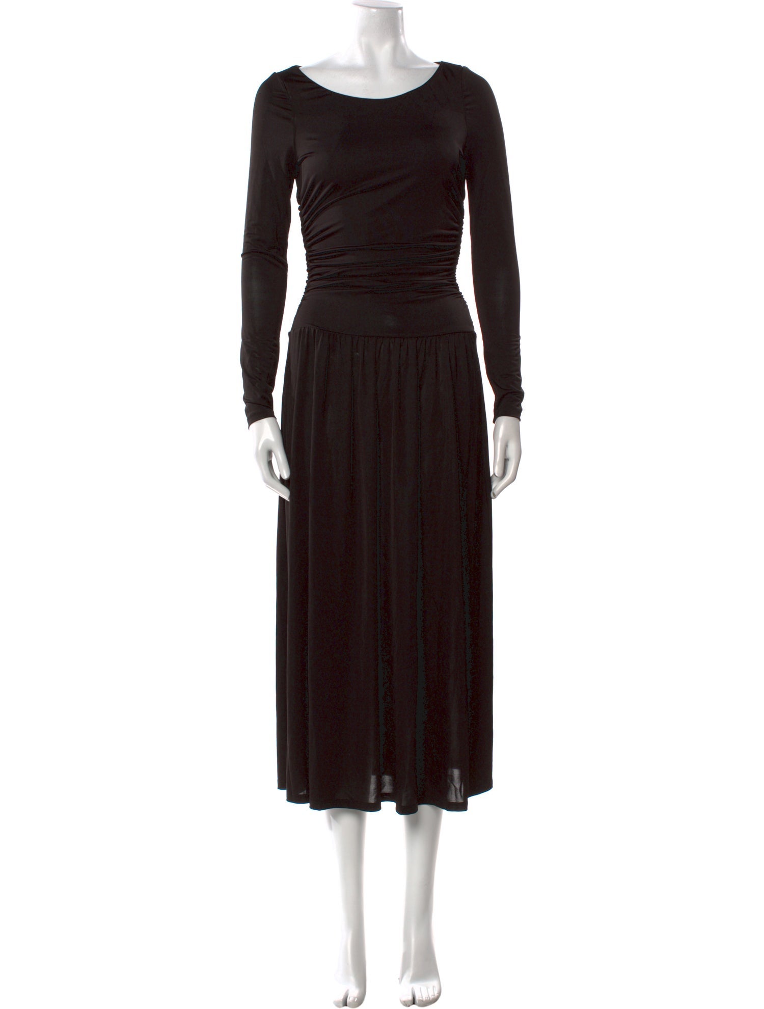 Reformation Scoop Neck Midi Length Dress