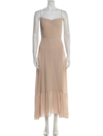 Reformation Square Neckline Long Dress