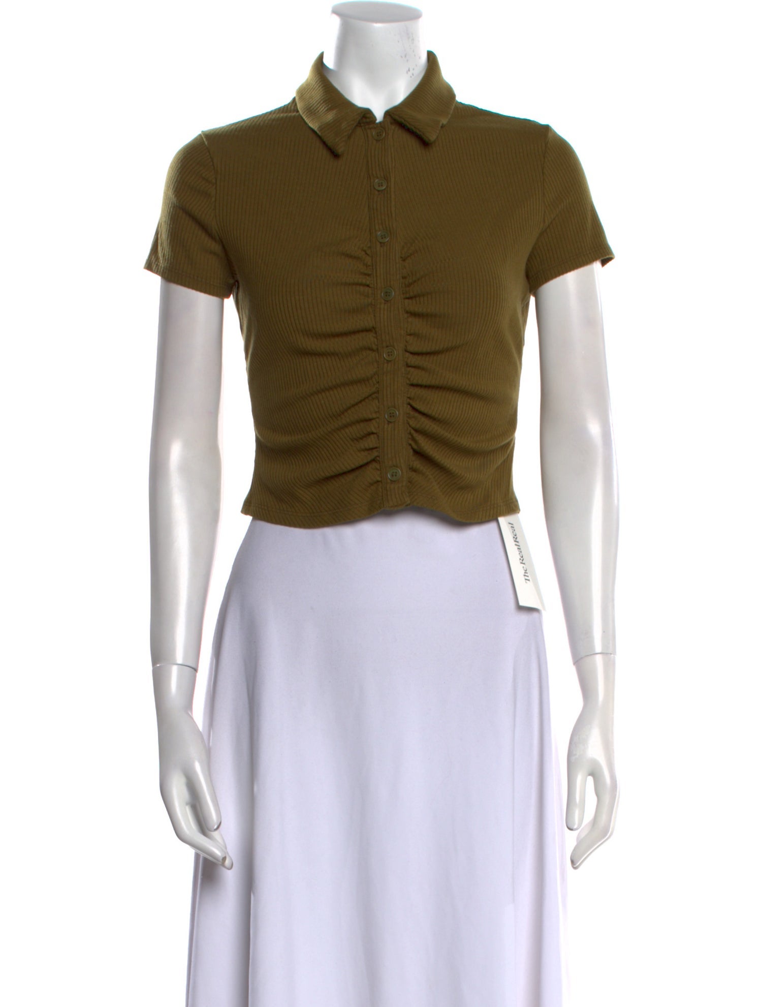 Reformation Short Sleeve Crop Top