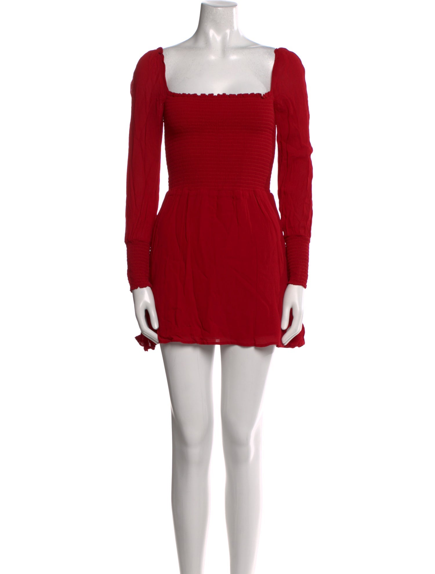 Reformation Square Neckline Mini Dress