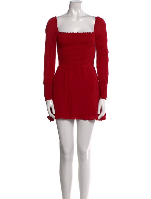 Reformation Square Neckline Mini Dress