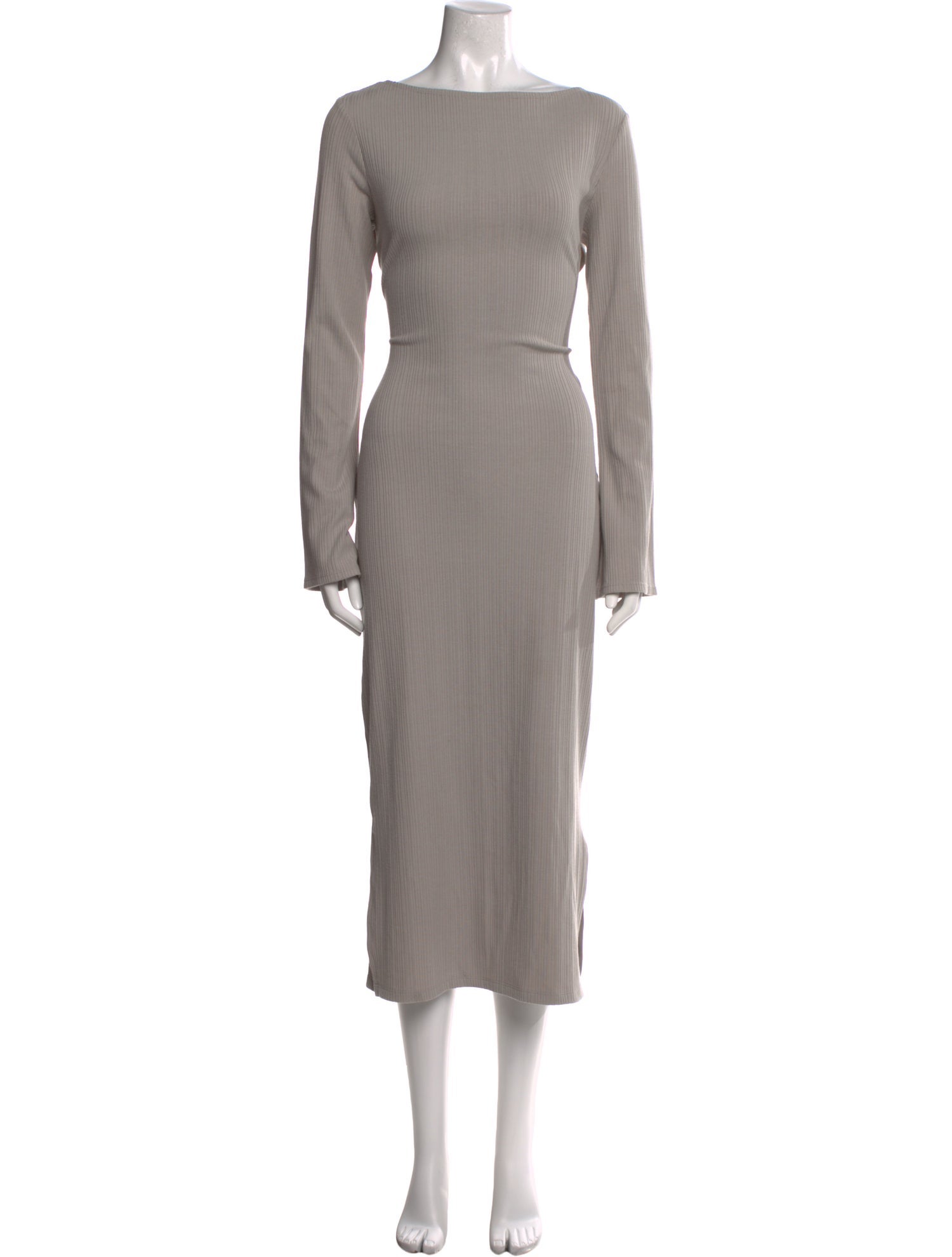 Reformation Bateau Neckline Midi Length Dress