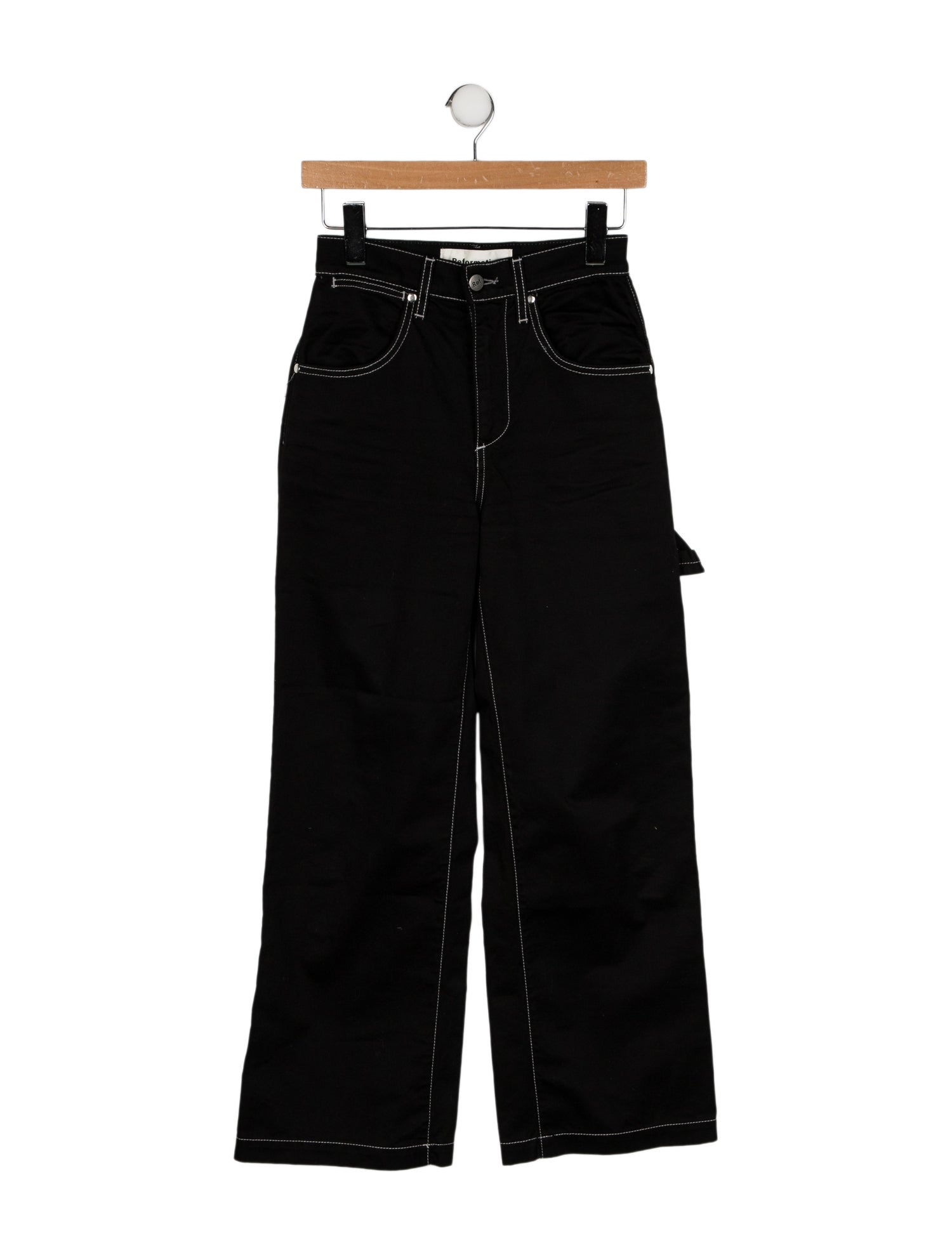 Reformation Mid-Rise Wide Leg Jeans