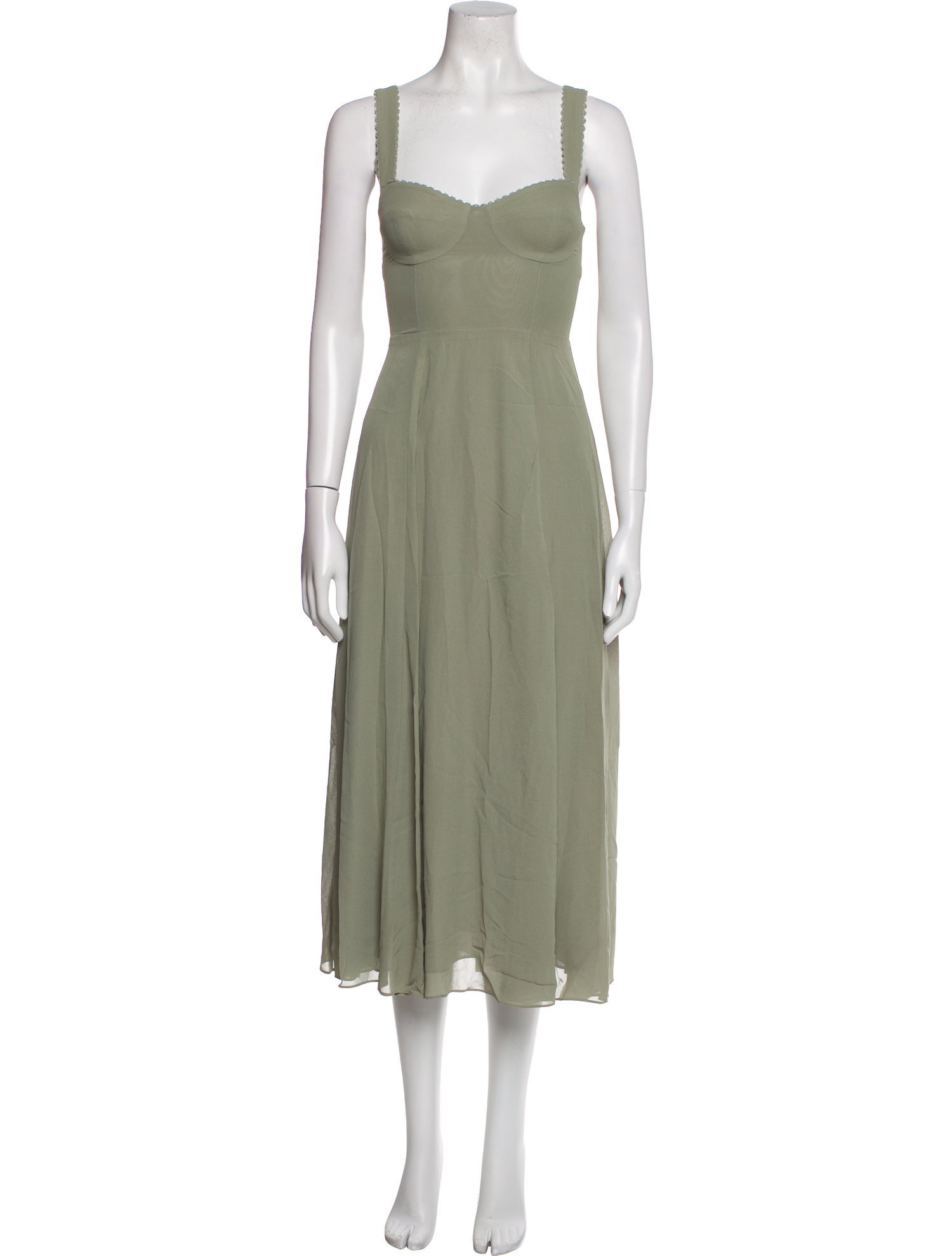 Reformation Square Neckline Long Dress w/ Tags